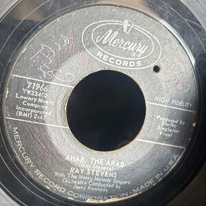 Mercury Records 45 RPM Single "Ahab, The Arab" - Black Vinyl
